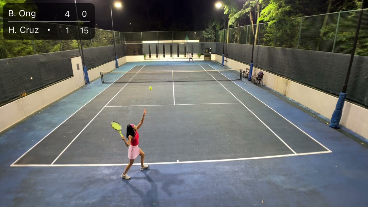 Tennis Won 6-1, 6-0 against H. Cruz