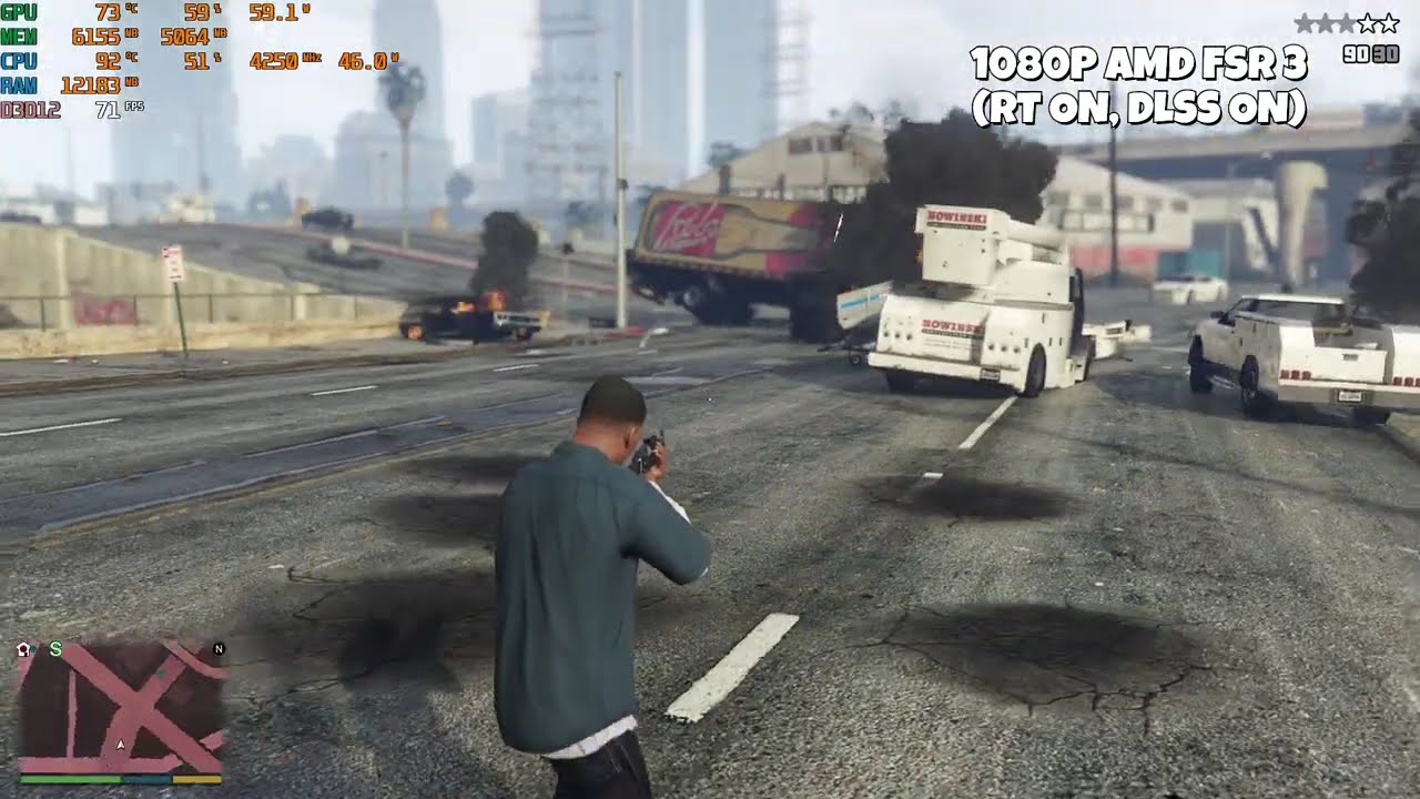 GTA V Enhanced Edition Gameplay On Asus Tuf A15 , Ryzen 7 7435HS RTX 4060