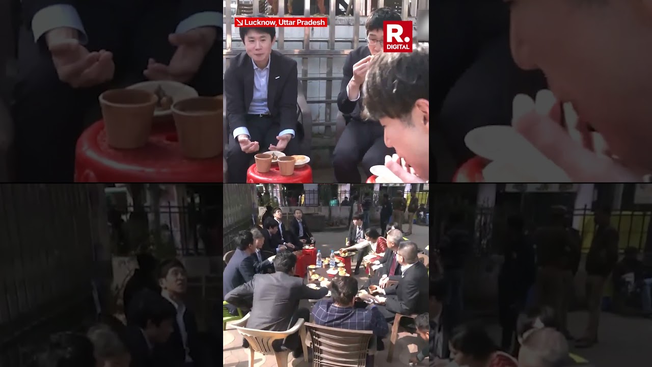 Japanese Delegation Visits Lucknow’s Famous Sharma Tea Stall