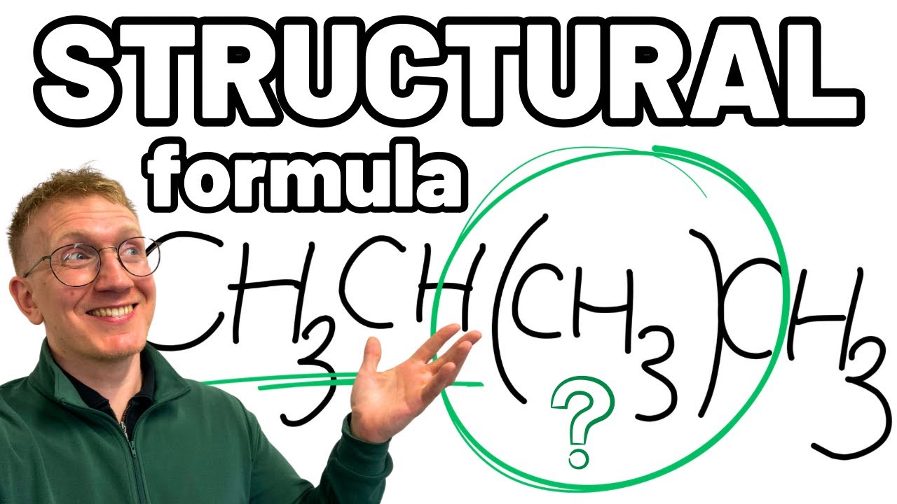 Structural Formula in Organic Chemistry Explained - how to use brackets!