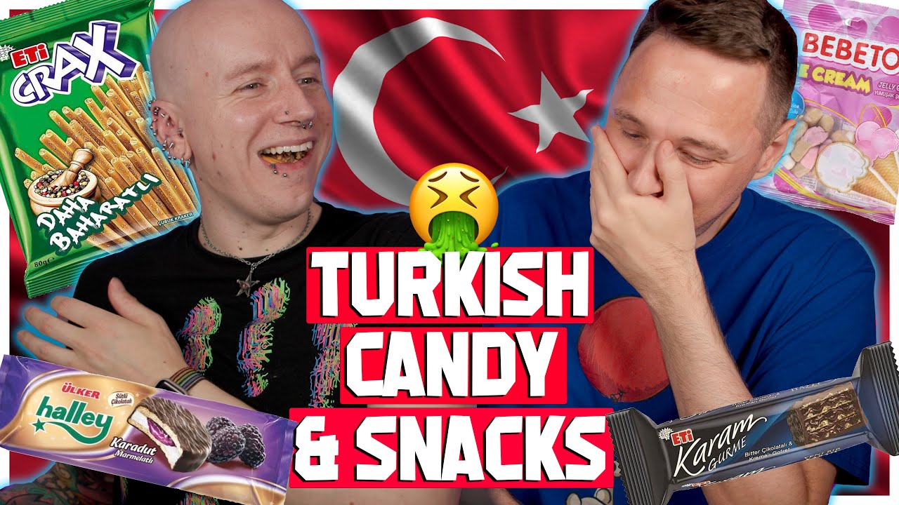 Brits Try Turkish Candy & Snacks | Extra Roly & Gary C