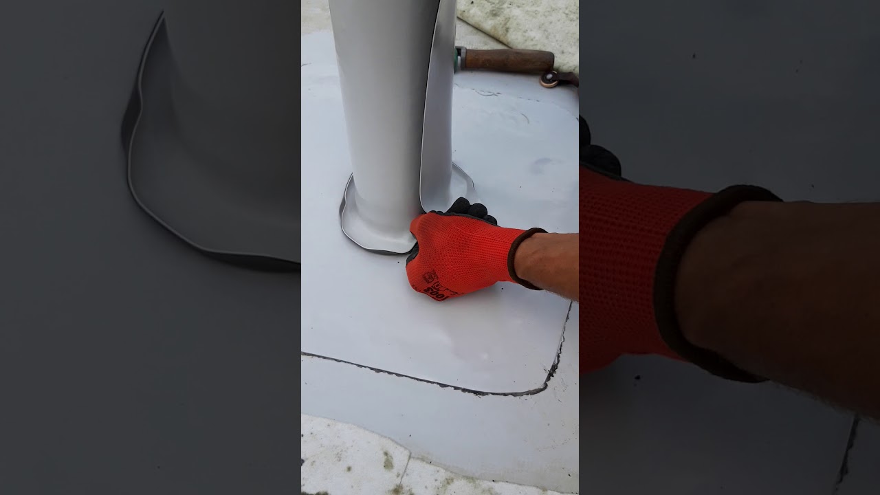 Obróbka rury metalowej membraną bauder