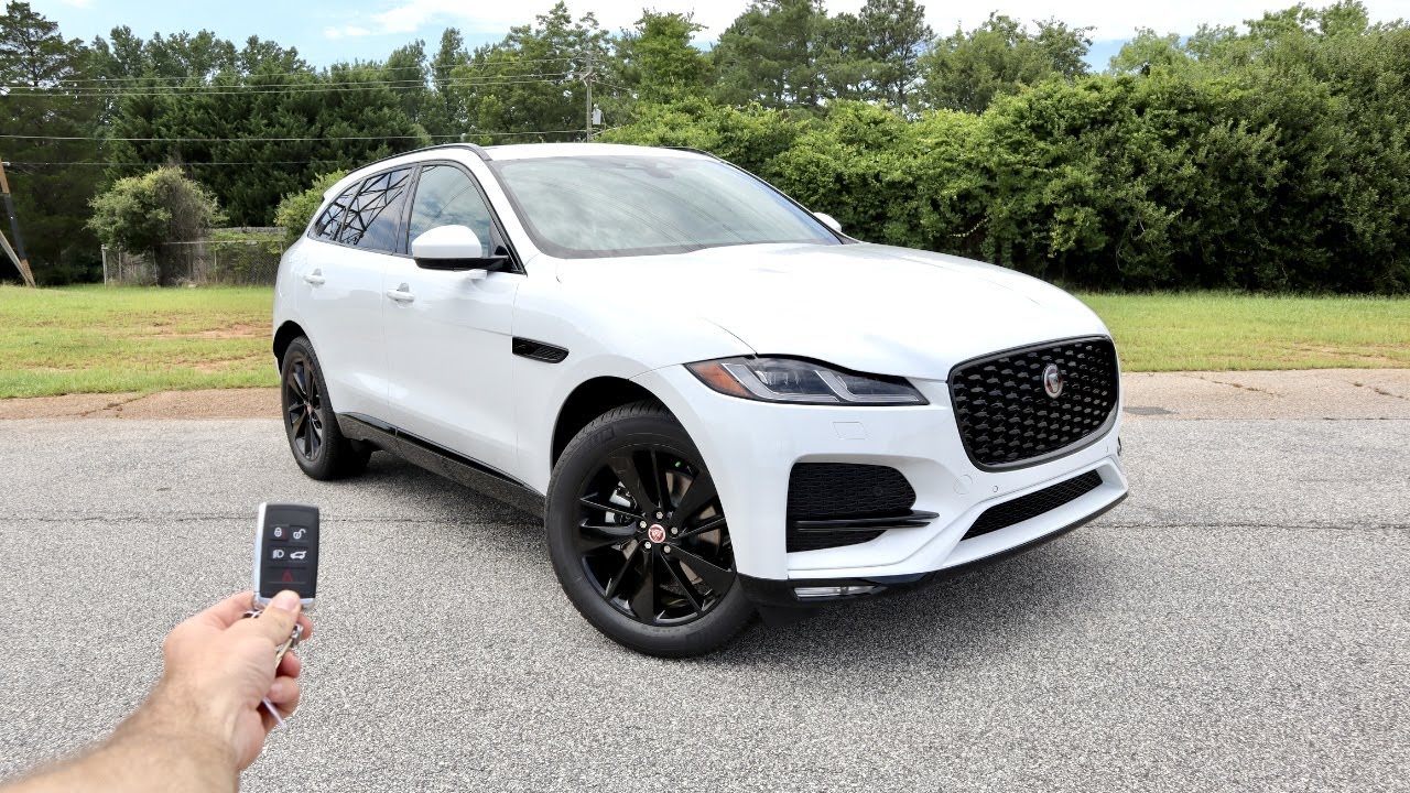 2022 Jaguar F Pace S: Start Up, Test Drive, Walkaround, POV and Review
