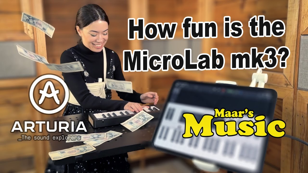 Arturia MicroLab mk3 MIDI Controller -- Unboxing & Demo