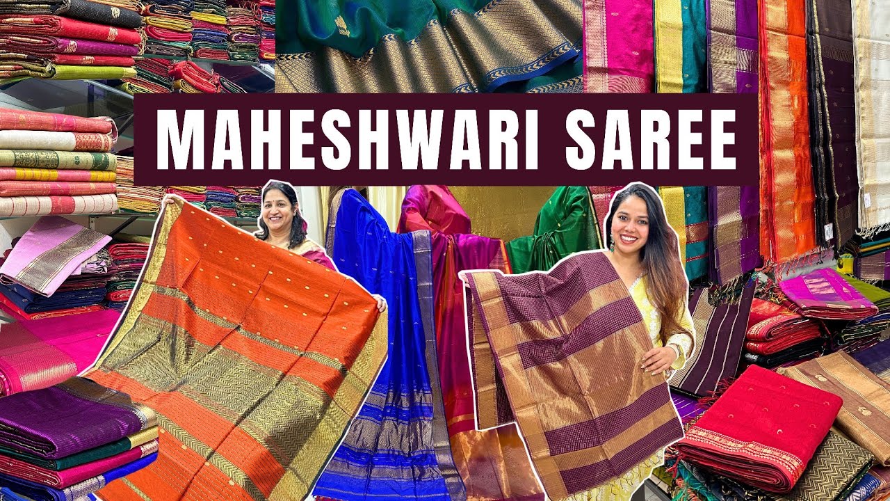 *महेश्वरी Saree Ka Khazana* | Handloom MAHESHWARI SAREE | Maheshwari Silk & Cotton Silk Saree #saree