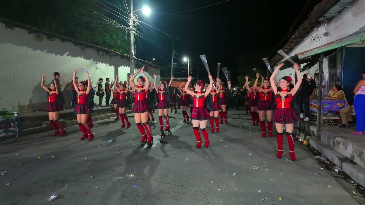 BANDA Chalatenango CENTRO en EL desfile DEL Barrio GUADALUPE Aguilares 