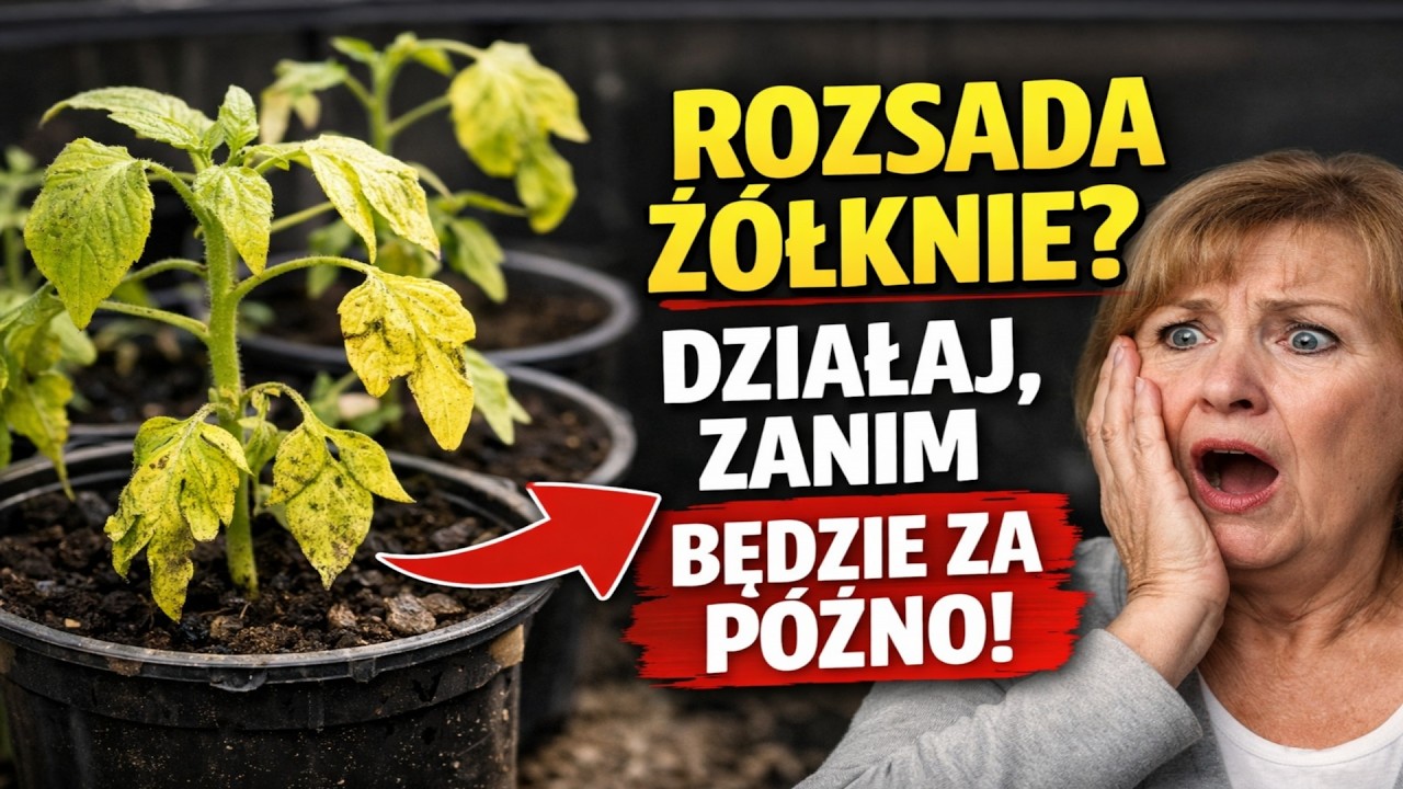 ROZSADA ŻÓŁKNIE? Zrób TO ZANIM BĘDZIE ZA PÓŹNO! (Ratunek w 5 minut)