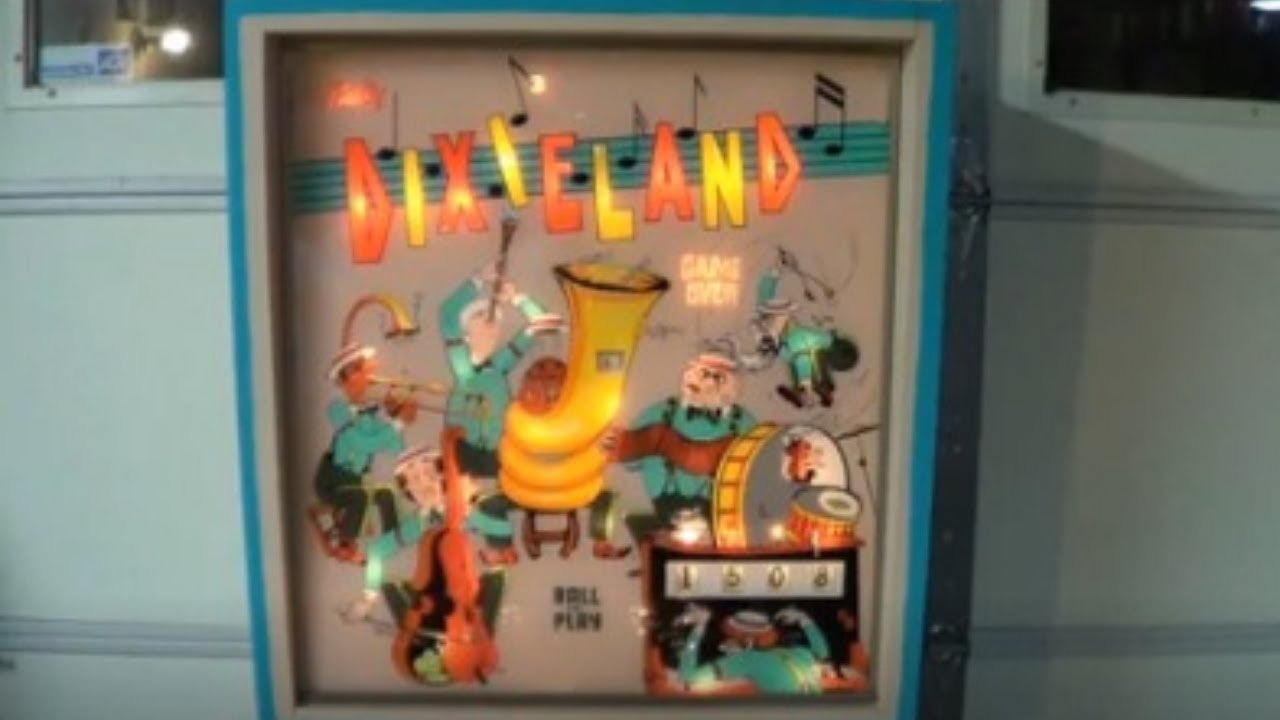 DIXIELAND PINBALL MACHINE - BY BALLY 1968