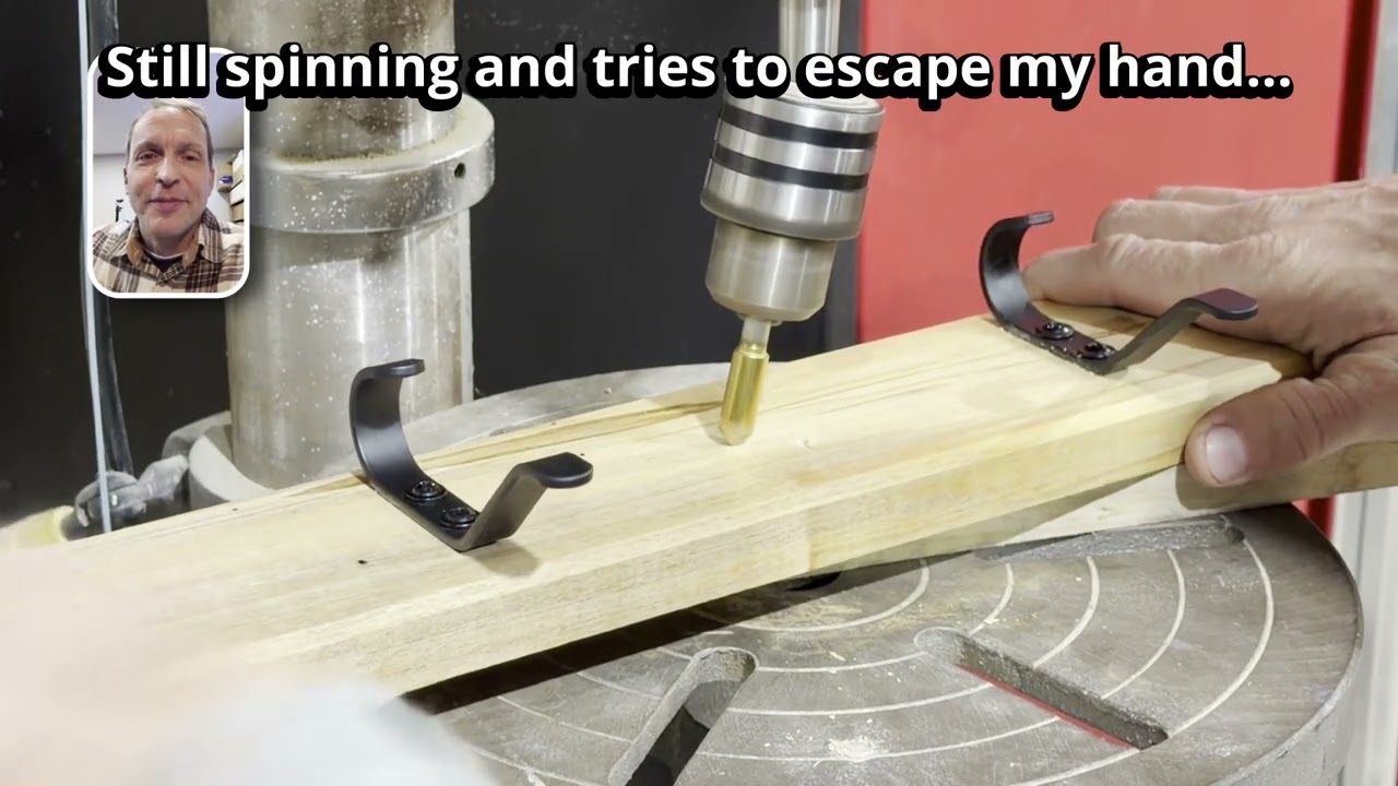 Drill chuck falls off! - clip from project vid