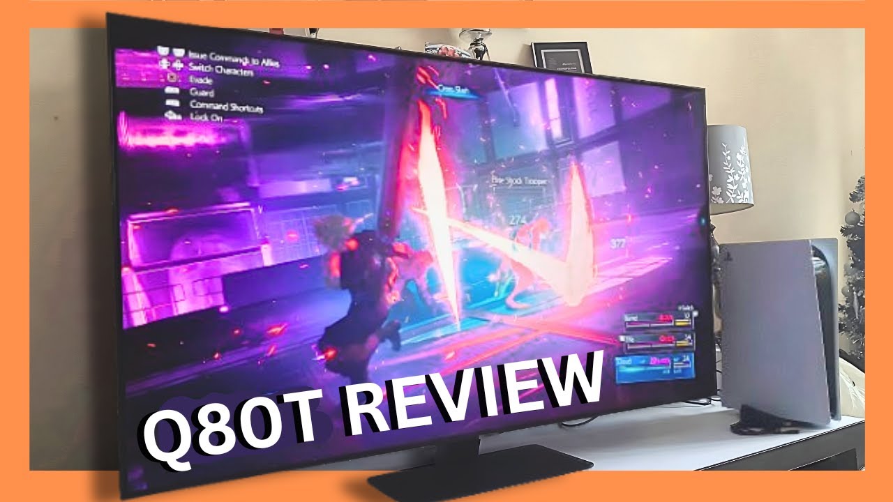SAMSUNG 4K Q80T QLED TV Review - PS5 Game Play Test