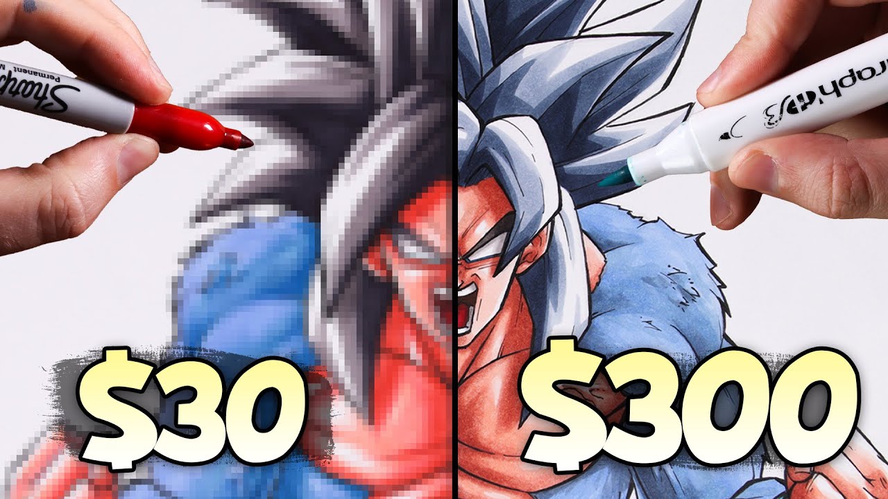 $30 vs $300 MARKERS | CHEAP vs EXPENSIVE Drawing