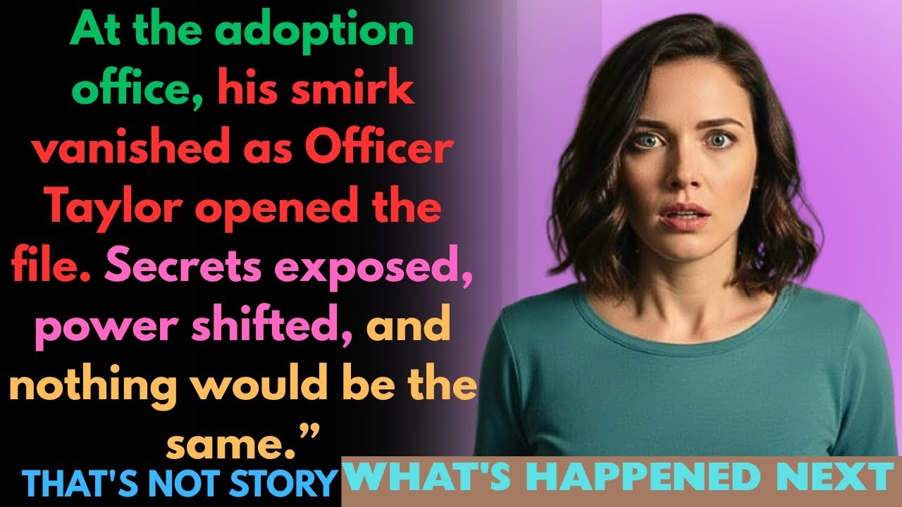 At The Adoption Office, My Husband Smirked — Until The Officer Checked One File