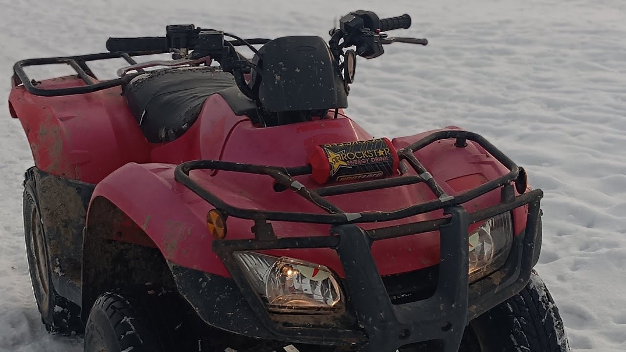 ATV VLOG #2 Cu atv ul prin zăpadă + căzături cu sania 