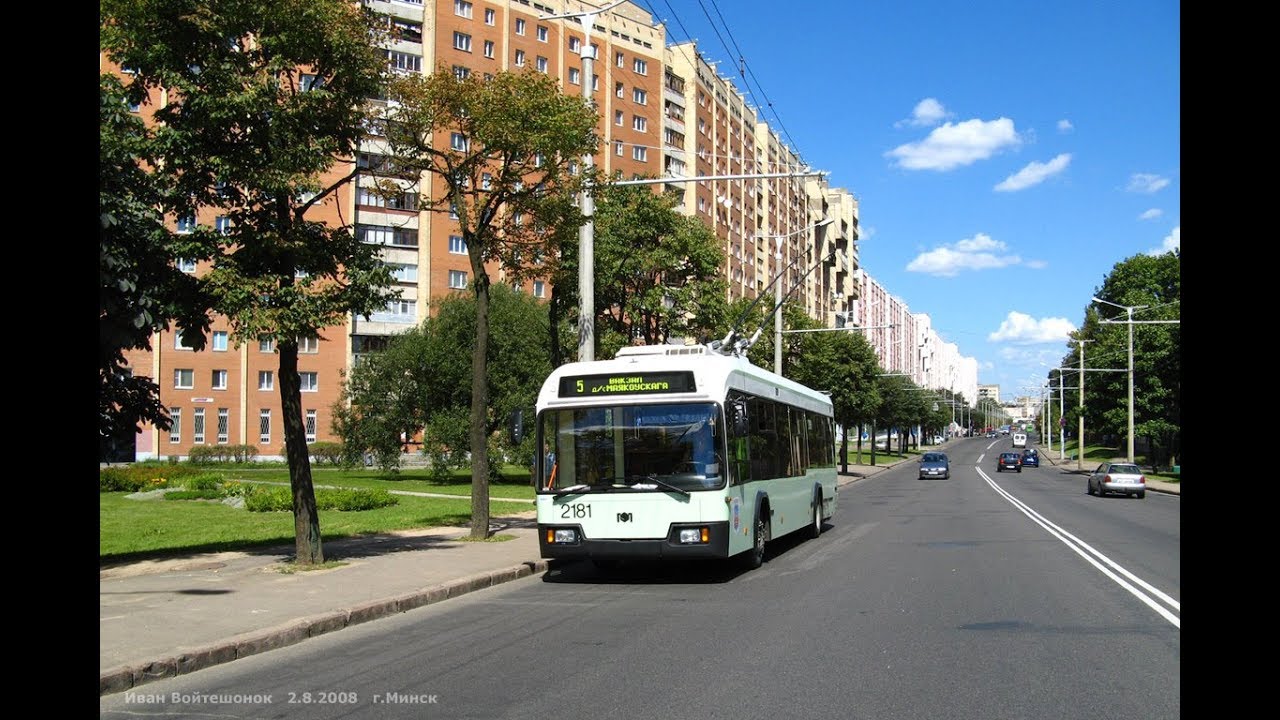 Троллейбус Минска БКМ-321,борт.№ 2181,марш.43 (05.10.2019)