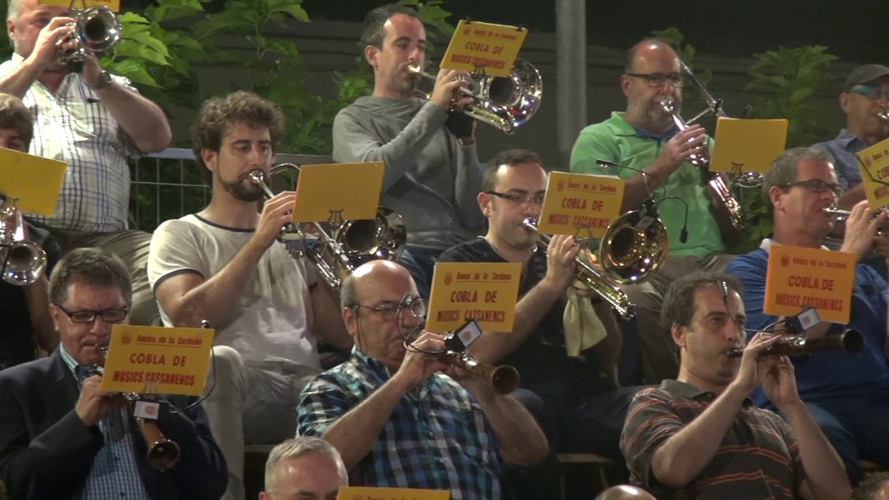 NIT DELS MÚSICS DE CASSÀ, 09 06 2017,  SARDANA  EL SERENO DE JOSEP COLL I LIGORA, de  Rosa Argelés.