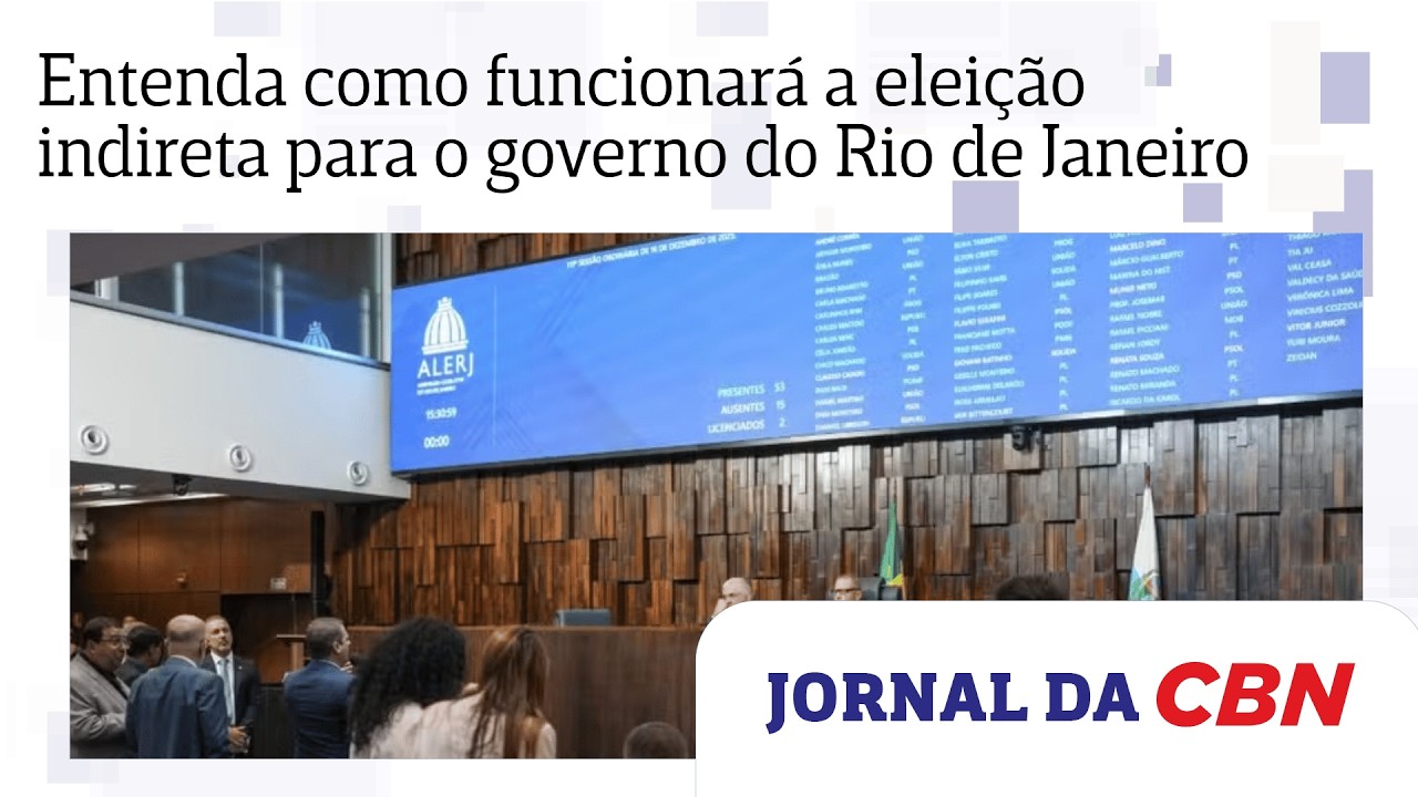 Entenda como funcionar&aacute; a elei&ccedil;&atilde;o indireta para o governo do Rio de Janeiro