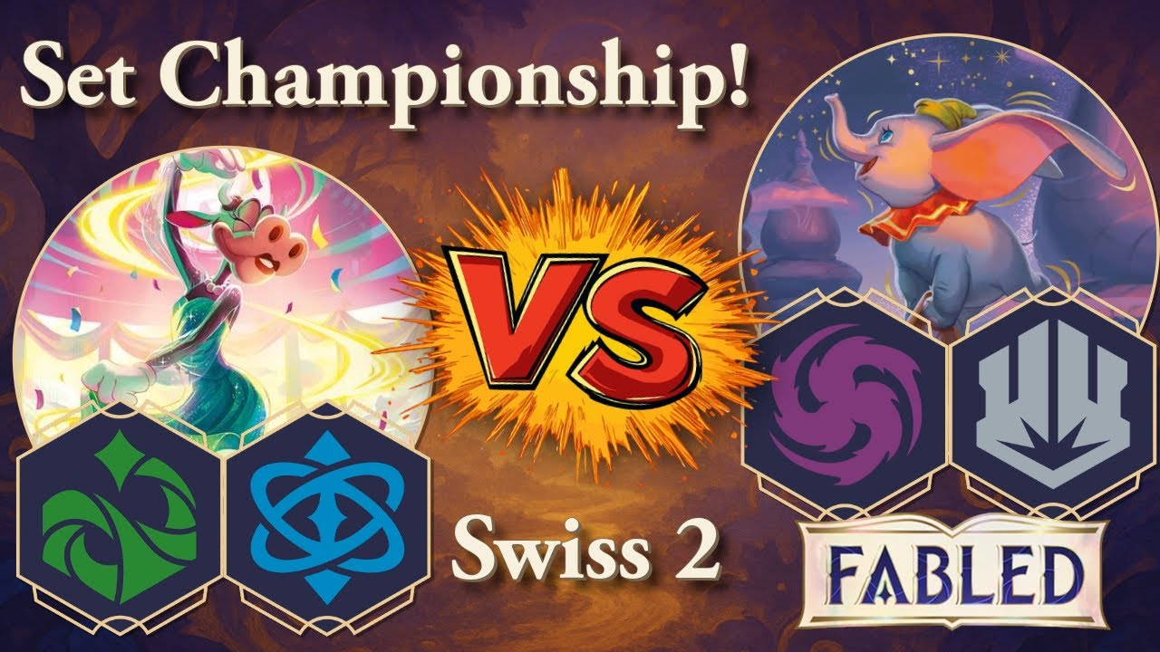 Emerald Sapphire Baja Blast vs Amethyst Steel | Lorcana Set Championship Swiss Round 2 Showdown!