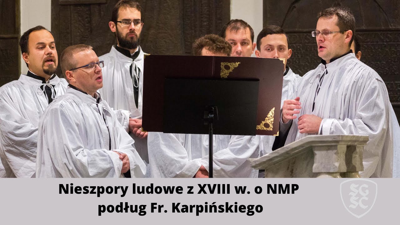 Retransmisja rekonstrukcji Nieszporów ludowych z XVIII w. o NMP podług Fr. Karpińskiego (fragm.)