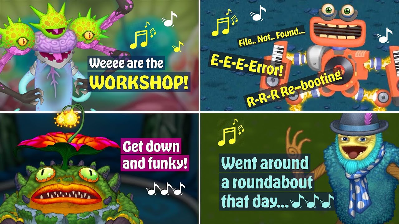 All Monsters Lyrics in My Singing Monsters