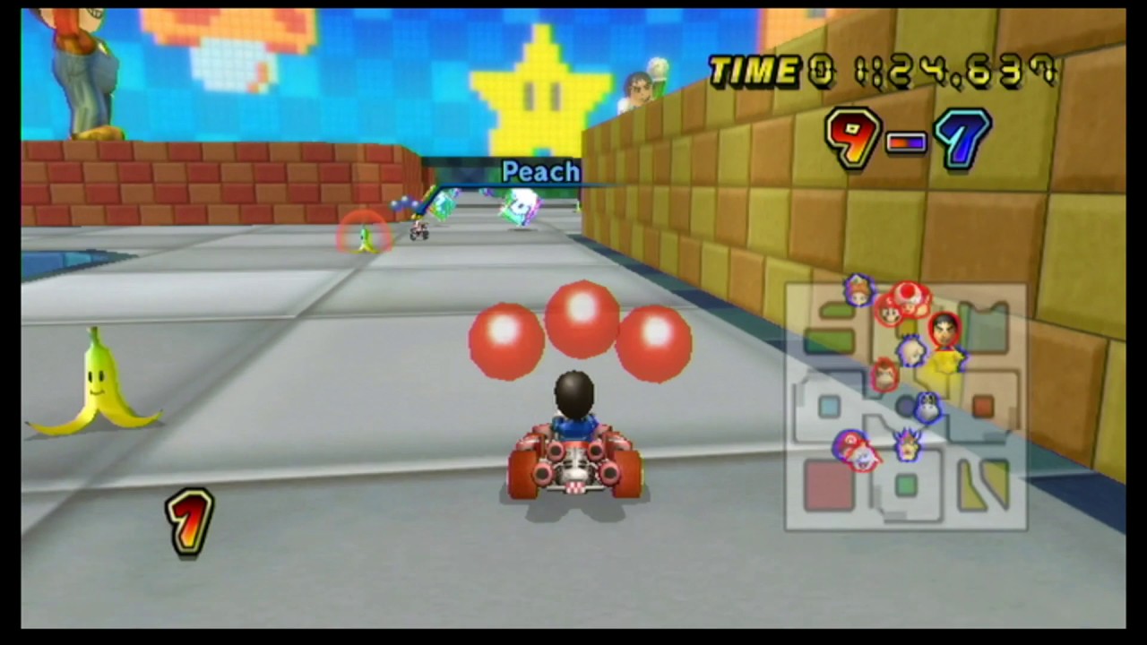 Mario Kart Wii - Block Plaza - Balloon Battle