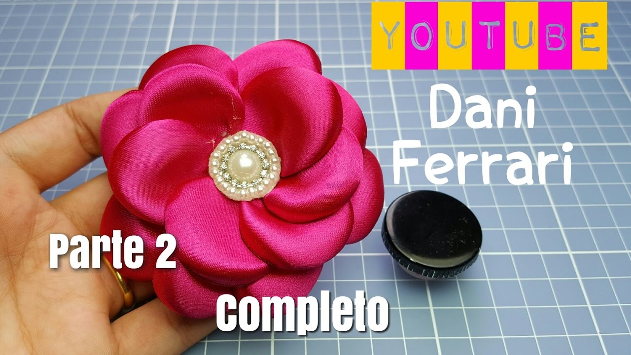 COMO FAZER FLOR BOLEADA COM TAMPA DE AZEITE - TUTORIAL PAP - Dani Ferrari.