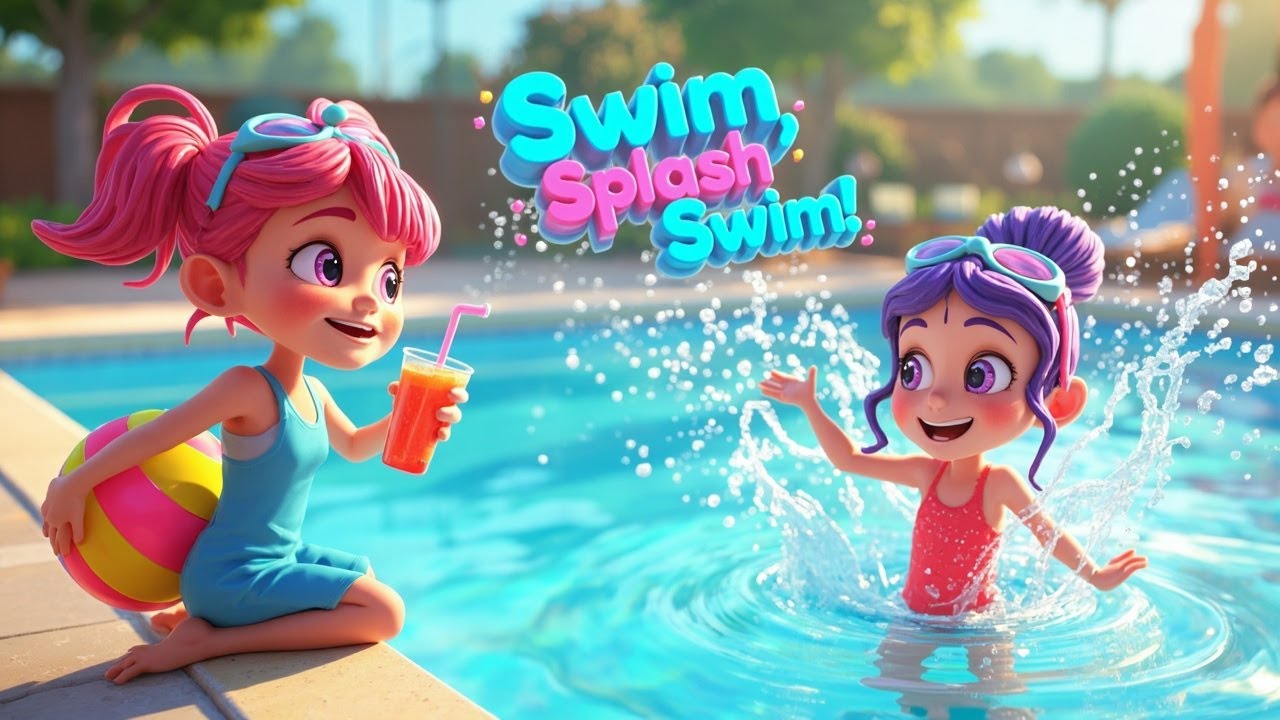 Swim, Splash, Swim! | Fun Swimming Song for Kids | Gogo Melo Children Rhymes