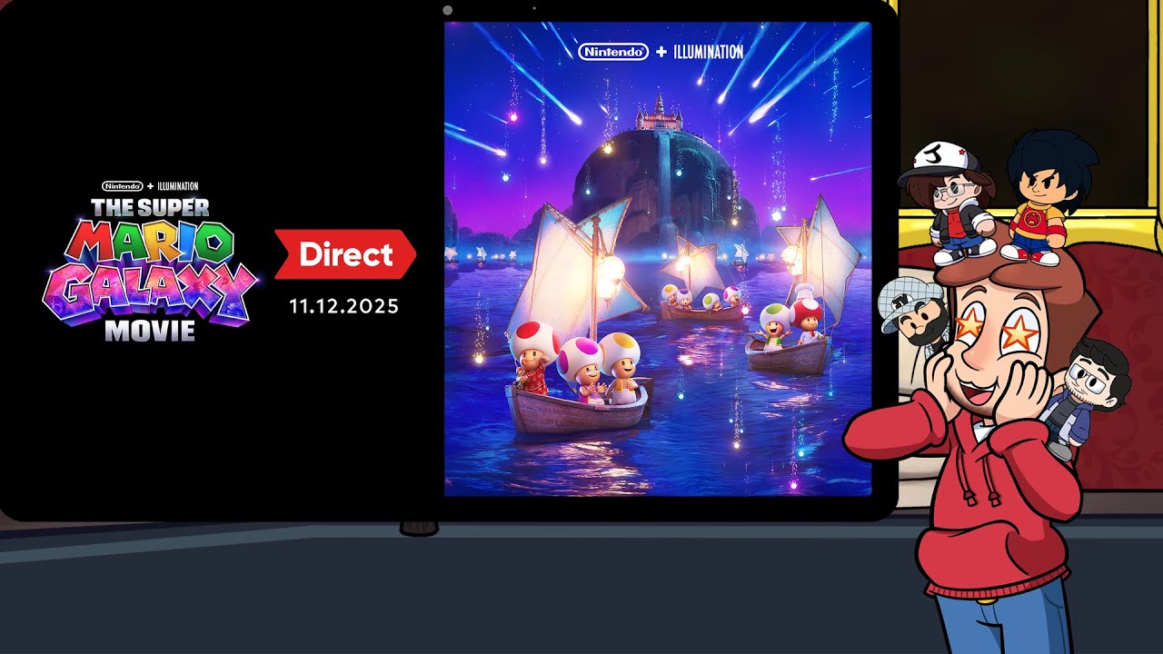✨Super Mario Galaxy Movie Trailer Direct 11/12/2025 Reaction w the boys!