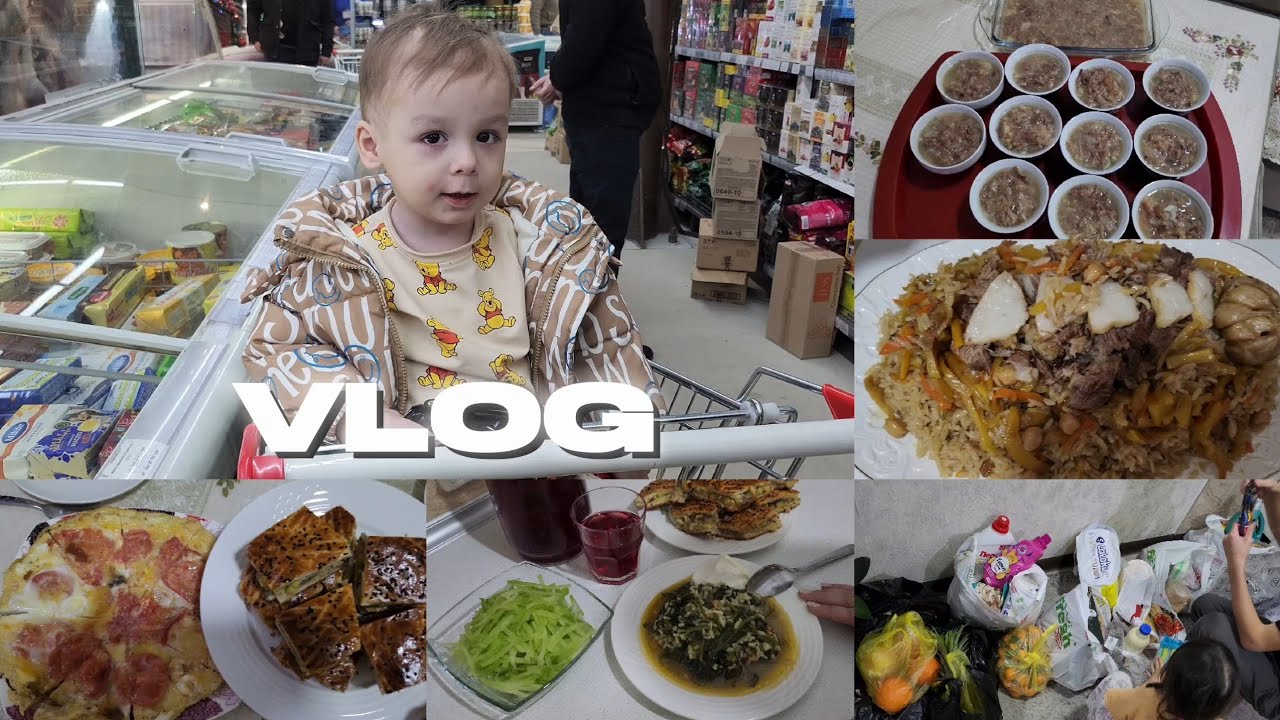 VLOG - 2-KUN MAN BILAN |🎄BAYRAM OLDI OLISH-VERISH🛒🛍 MAZALI HOLODETS😋