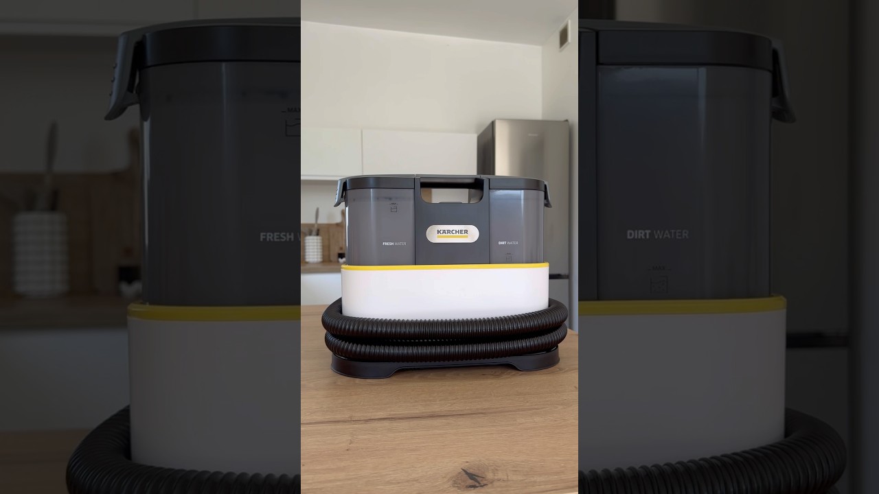Nettoyage de mon int&eacute;rieur clair avec le d&eacute;tacheur SE2 @KarcherFrance 🤍✨