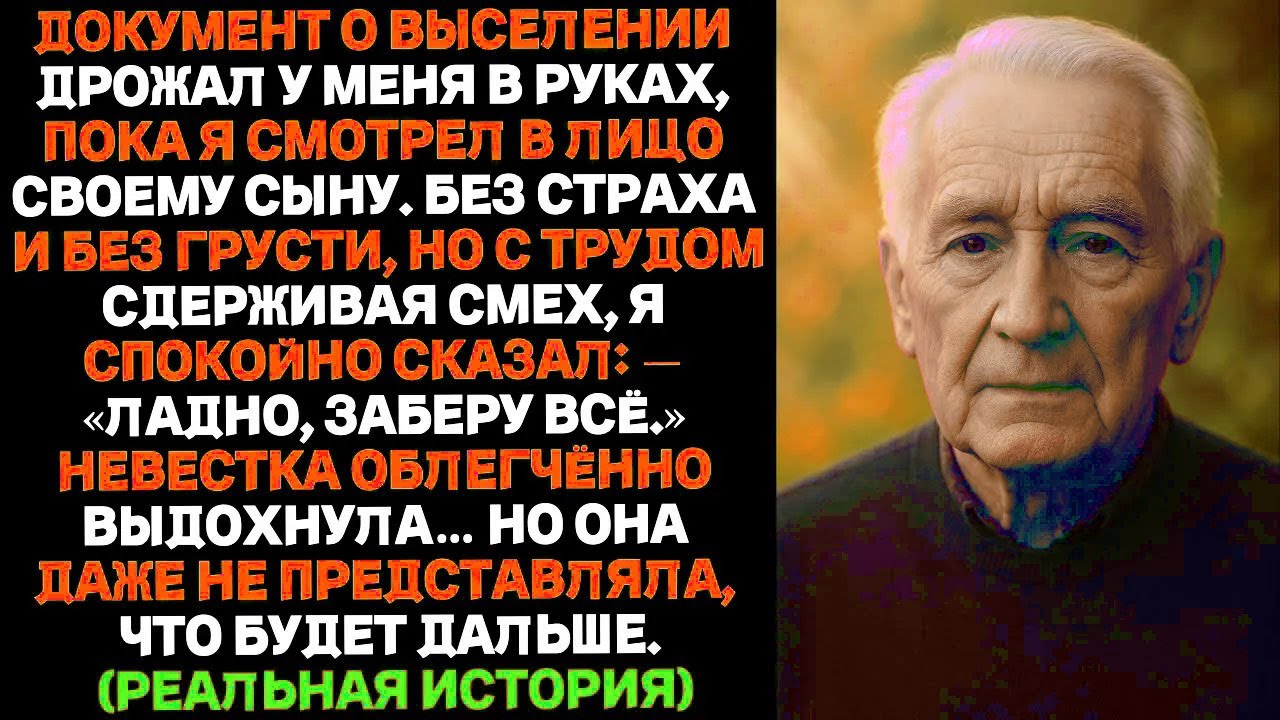 ПОЖИЛОЙ ОТЕЦ: СЫН СКАЗАЛ МНЕ СОБРАТЬ ВЕЩИ И УХОДИТЬ…НО ЗАБЫЛ, ЧТО ВСЁ ЭТО — МОЁ.