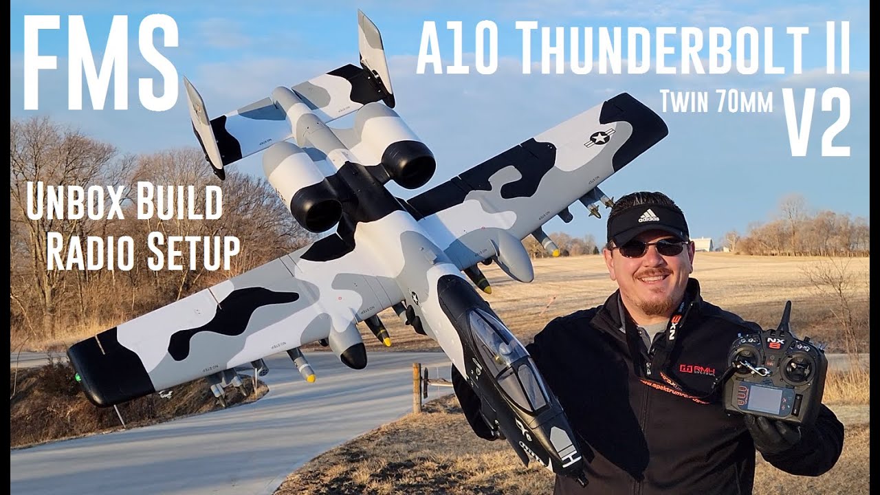 FMS - A-10 Thunderbolt II V2 - Twin 70 - Unbox, Build, & Radio Setup