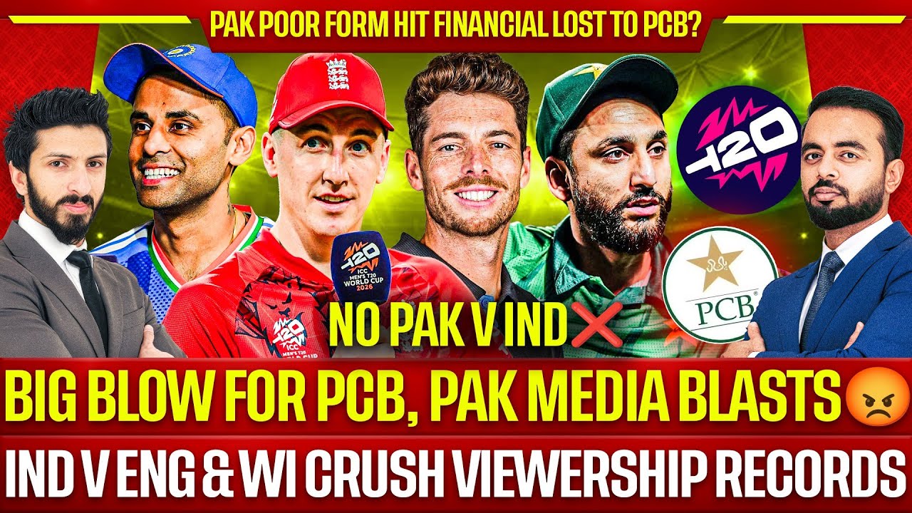 Bad news for PCB? Ind v Eng & WI Crush Viewership Records of Pak v Ind | Pak Media Slams 😡 | INDvNZ