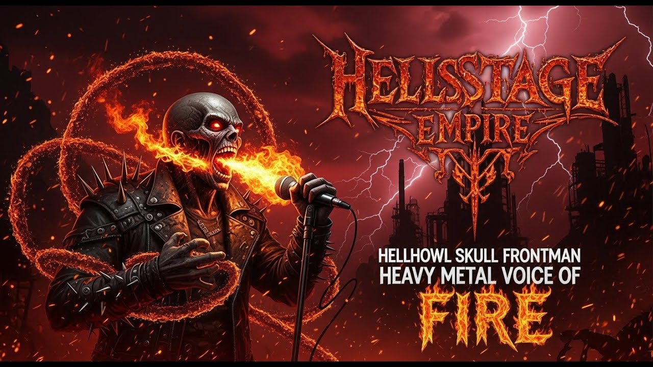 HELLSTAGE EMPIRE 🔥 Hellhowl Skull Frontman 🎸 Heavy Metal Voice of Fire