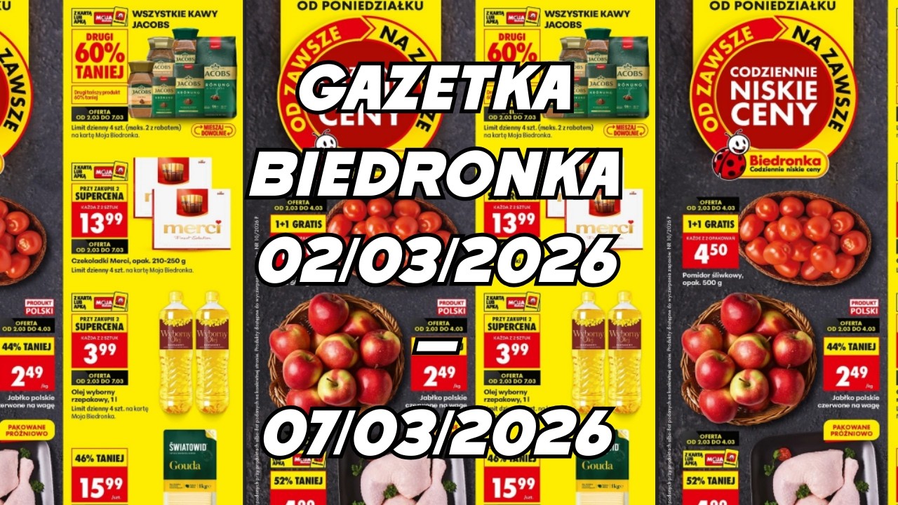 GAZETKA BIEDRONKA 02/03/2026 – 07/03/2026 💥 Promocje Biedronka 💥 PRZEGLĄD BIEDRONKA 💥
