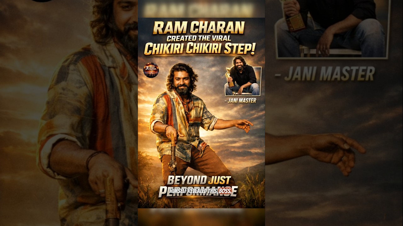 Ram Charan Composed Iconic Chikiri Chikiri Hook step: Jani Master 👏✌️💥