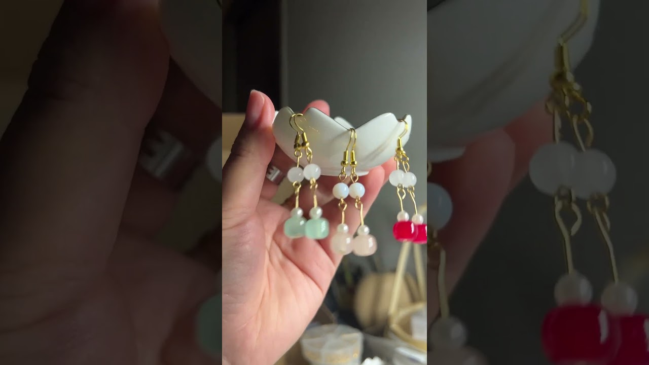 Hoa tai cổ trang #cổtrang #cotrangtrunghoa #diy #cophong #handmade #hoataicotrang