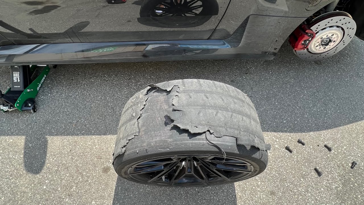 2023 BMW G87 M2, A052 tire delamination at high speed, 9/1/23