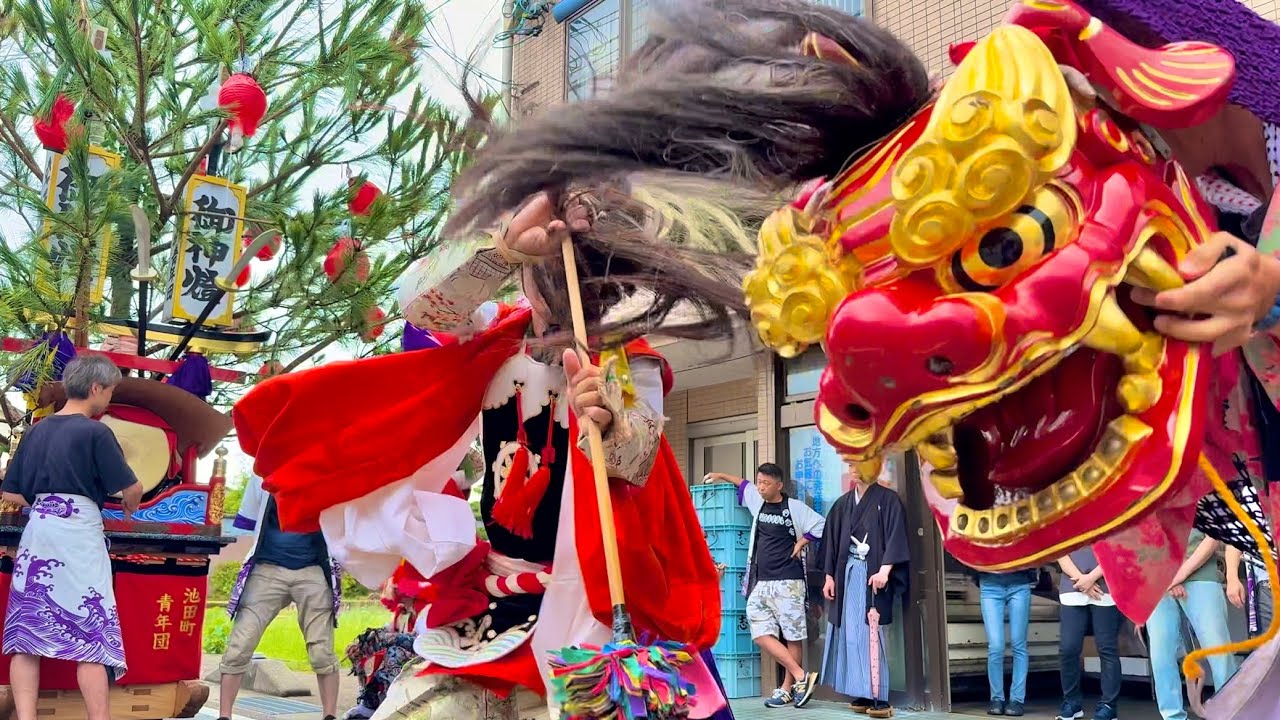 池田町の獅子舞 2025