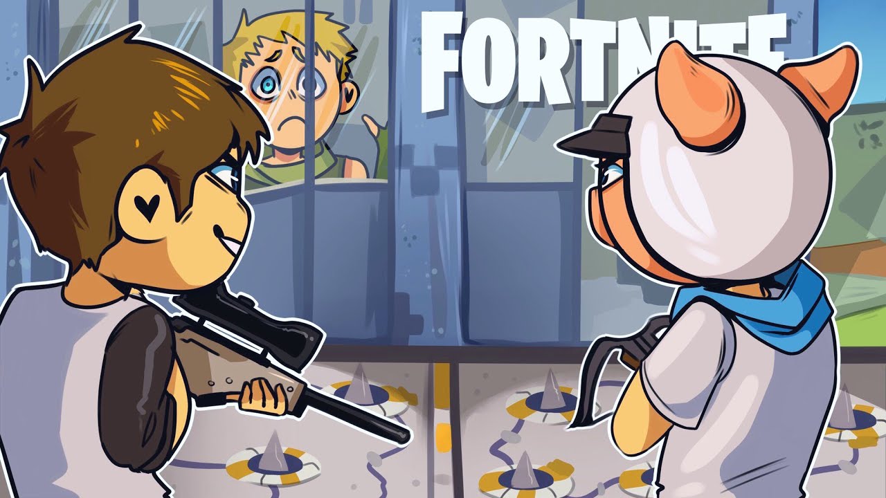 Trapping NOOBS in the STORM in Fortnite: Battle Royale (Fortnite Sniper Shootout V2 Funny Moments)