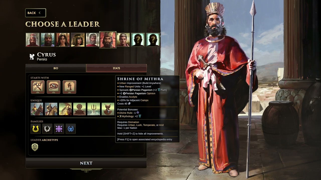 Old World Nations, Archetypes, and Families Guide