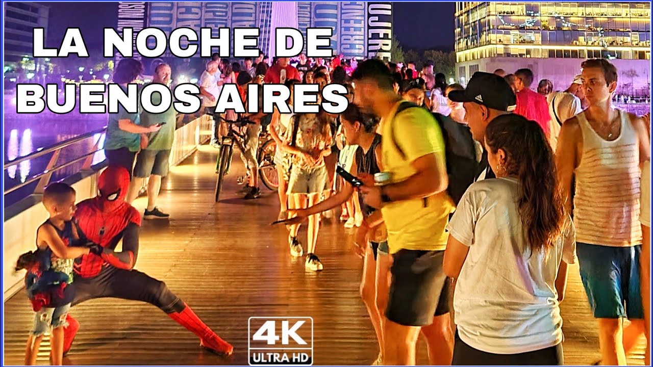 【4K】Buenos Aires NightLife - Puerto Madero y su Vida Nocturna | Argentina Walking Tour