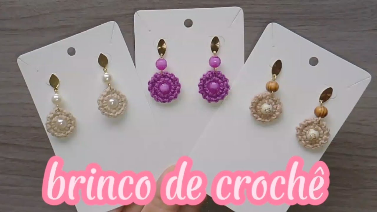 brinco de crochê fácil e delicado/ passo a passo @SilCroche  #brincodecroche