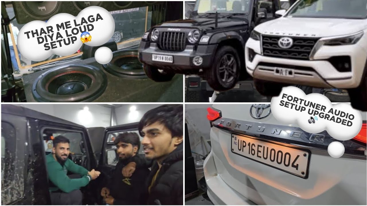 NEW MAHINDRA THAR MUSIC SYSTEM & FORTUNER PIONEER DSP HALL EFFECT AURA VENOM  DECENT AUDIO SETUP