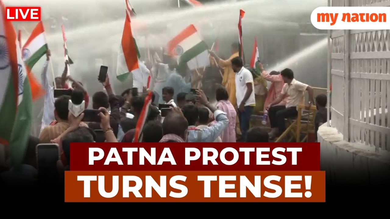 LIVE 🔴 Tejashwi Yadav Takes to Streets in Patna | Police Stop Raj Bhavan March