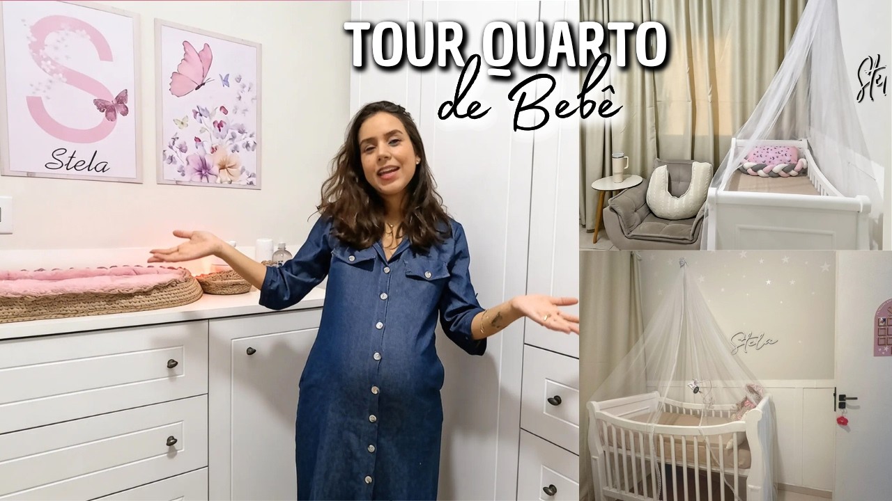 TOUR PELO QUARTO CLEAN DA BEBÊ STELA🍼✨ | Quarto de Bebê Completo, Aconchegante e Cheio de Amor