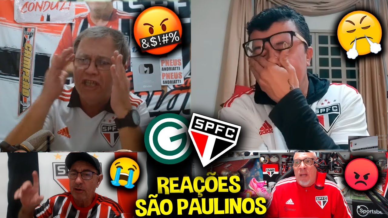 REAÇÕES dos SÃO PAULINOS FURIOSOS com a DERROTA - GOIÁS 2X0 SÃO PAULO [REACT BRASILEIRÃO 2023]