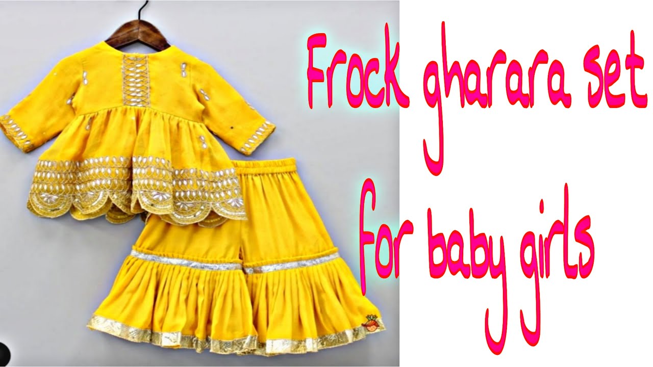 Frock Gharara  / Sharara Set  For Baby Girl      [Festive Special]   [cutting & stitching]