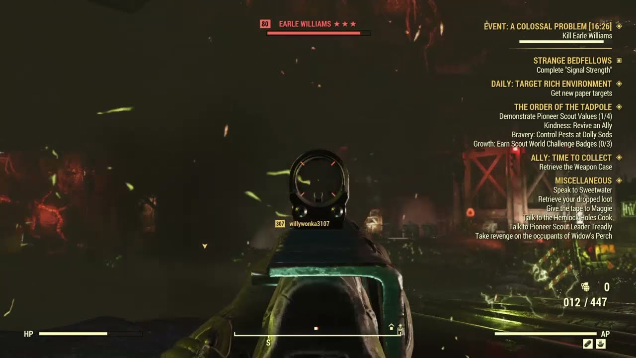 Fallout 76    Kill Earle Williams
