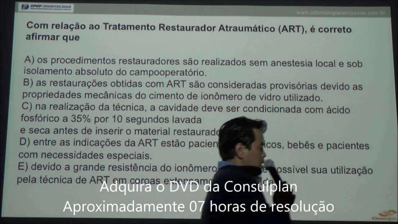 Resolução Questões Consulplan - Odontologia