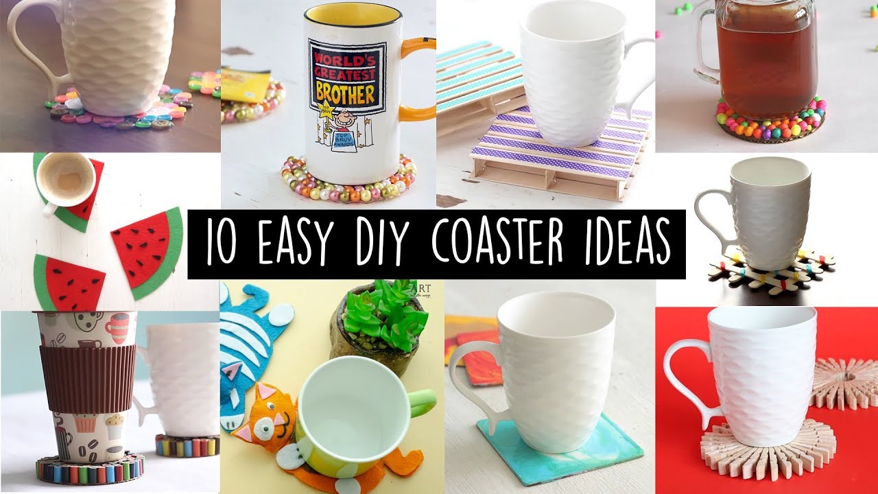 10 Easy DIY Coaster Ideas